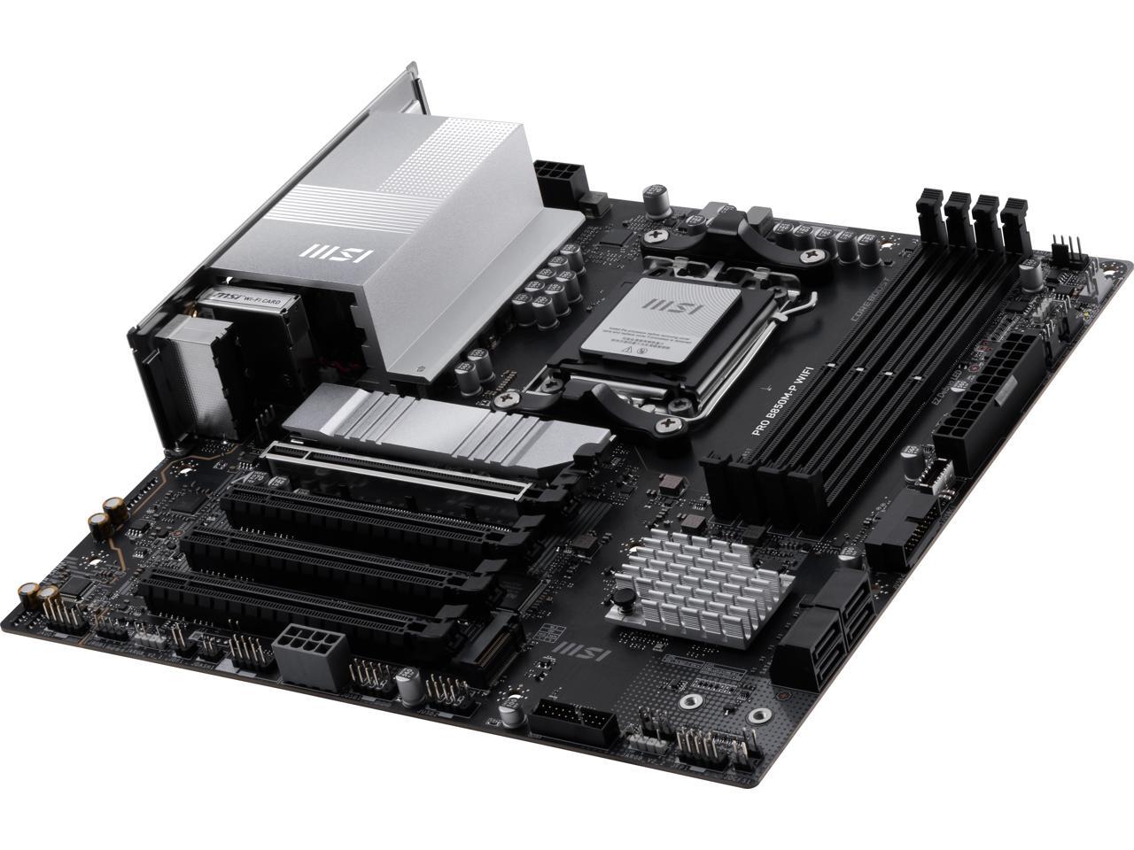 MSI PRO B850M-P WIFI AM5 AMD B - Am5 Micro Atx Pcie 5.0 Motherboard 评论和价格